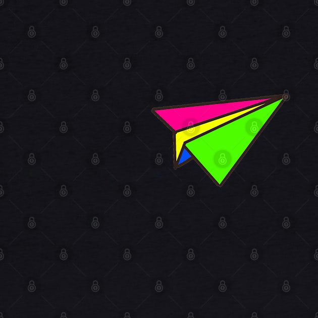 Color paper airplane by pepques